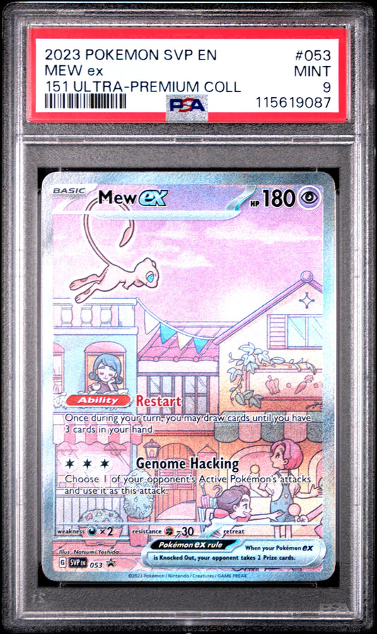 2023 Pokemon Svp En-Sv Black Star Promo 053 Mew Ex 151 Ultra-Premium Coll - PSA 9