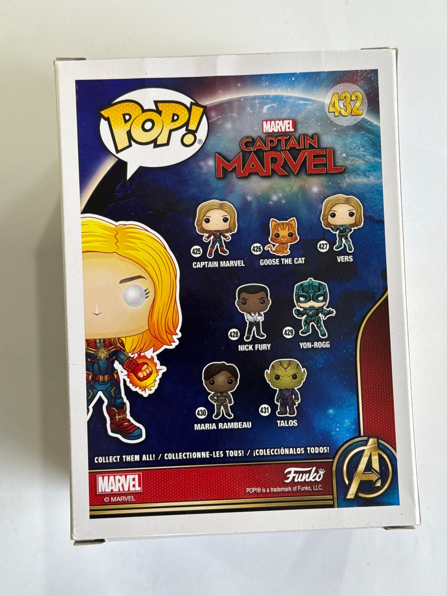 Captain Marvel (2019) - Captain Marvel Glow Hands US Exclusive Pop! Vinyl #432