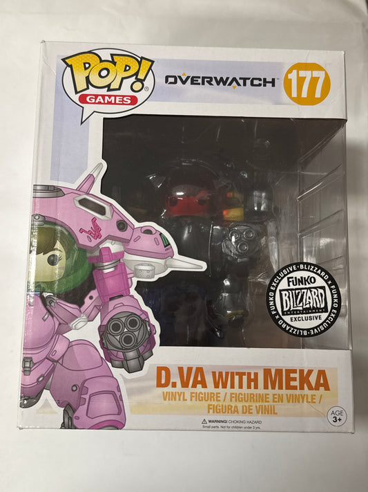 Overwatch - D.Va & MEKA (Carbon Fibre) US Exclusive 6" Pop! Vinyl #177