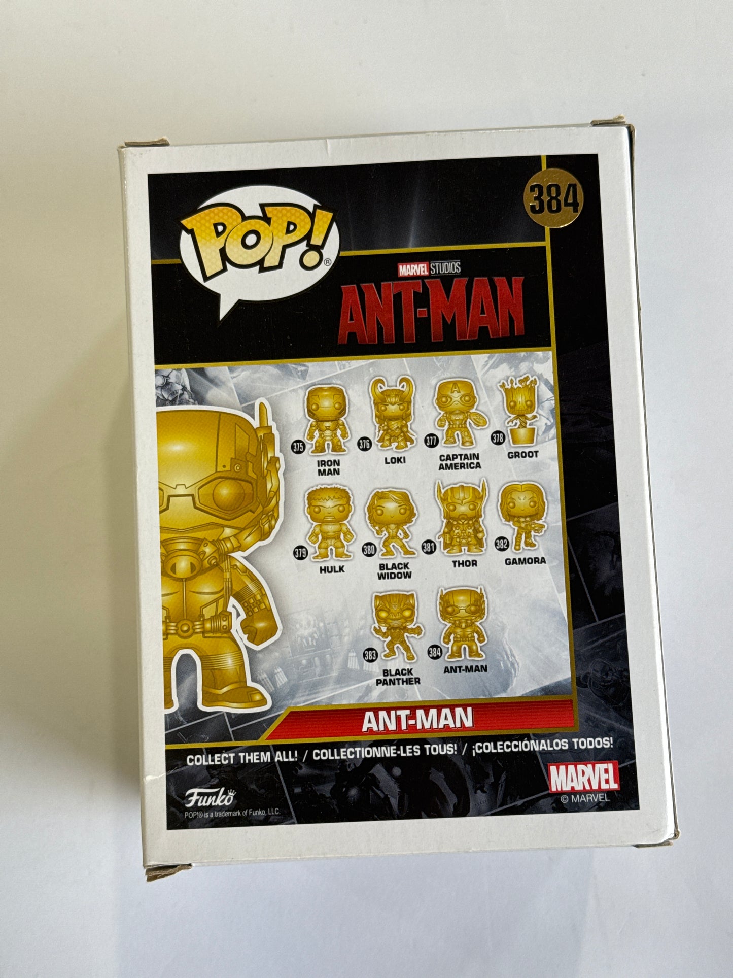 Marvel Studios 10th Anniversary - Ant-Man Gold Chrome Pop! Vinyl #384
