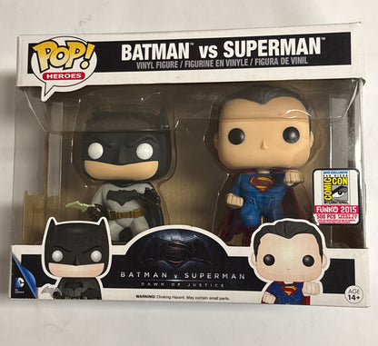 Batman v Superman Dawn of Justice - Batman v Superman 2015 SDCC Exclusive 2 Pack Pop Vinyl