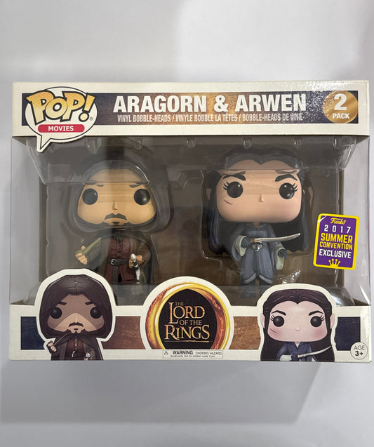 The Lord of the Rings - Aragorn & Arwen 2017 San Diego Summer Convention Exclusive 2 Pack Pop! Vinyl