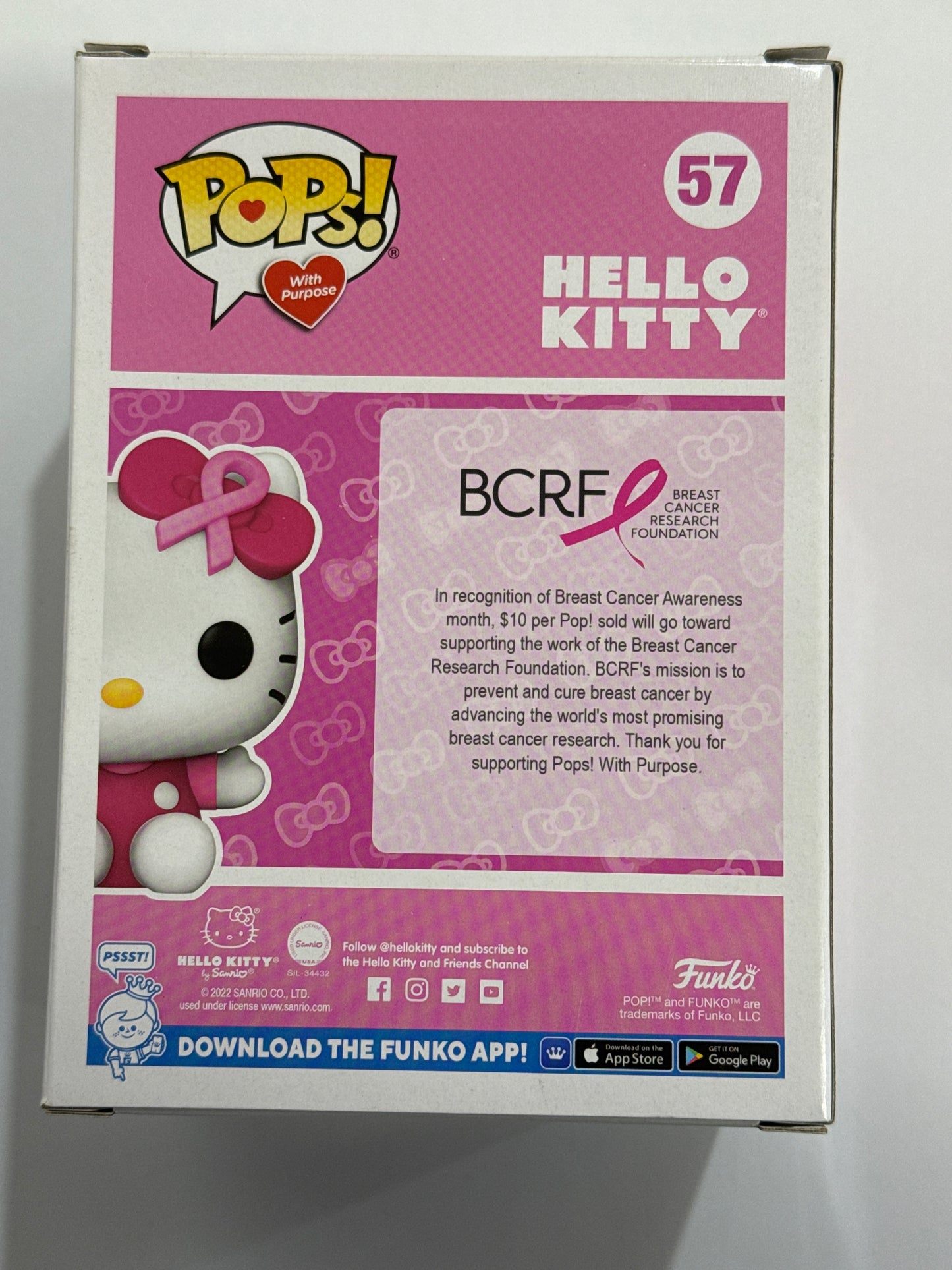Sanrio - Hello Kitty Breast Cancer Awareness Funko Store Exclusive Pop! Vinyl #57