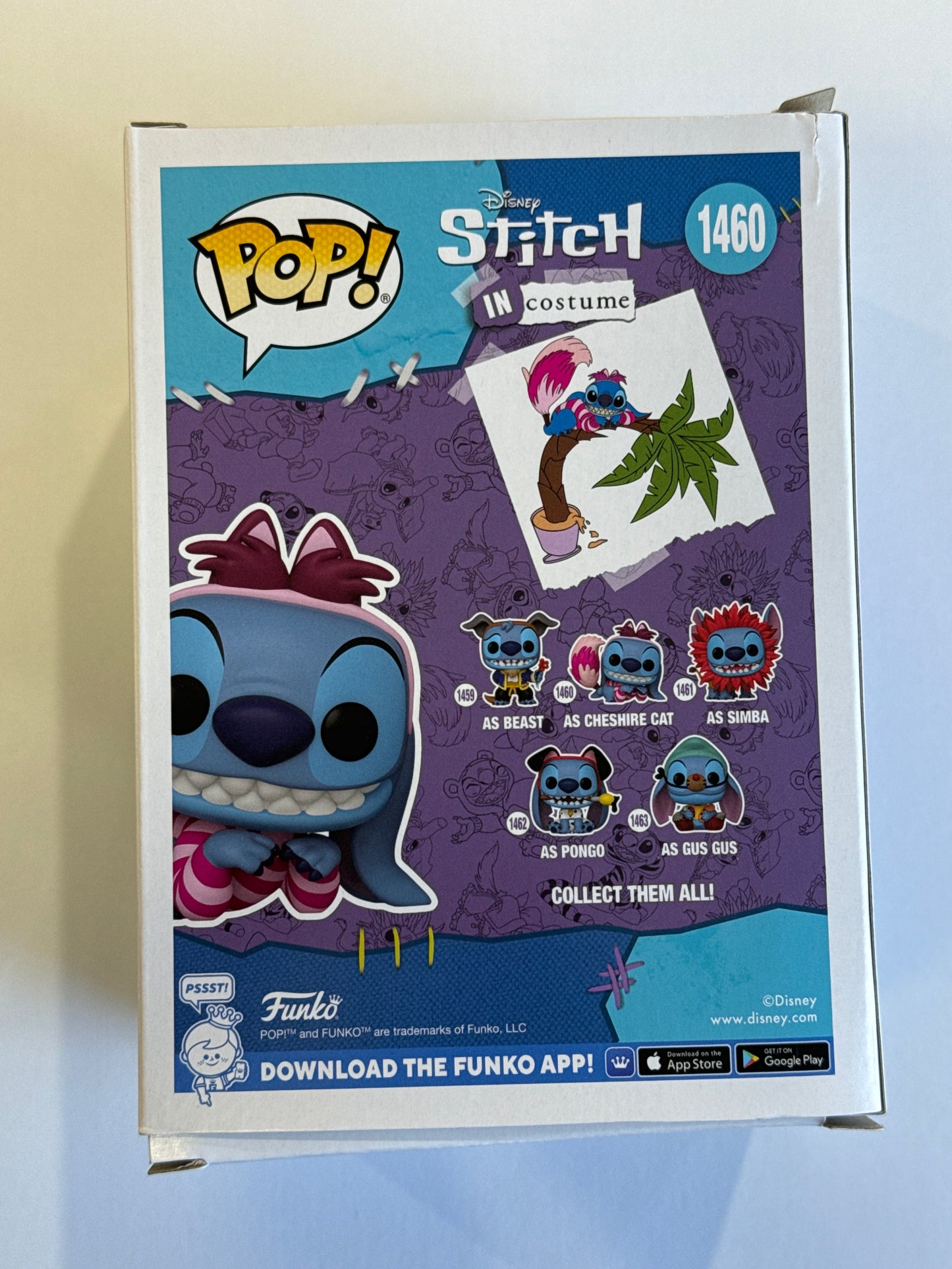 Disney - Stitch in Cheshire Cat Costume US Exclusive Glitter Pop! Vinyl #1460