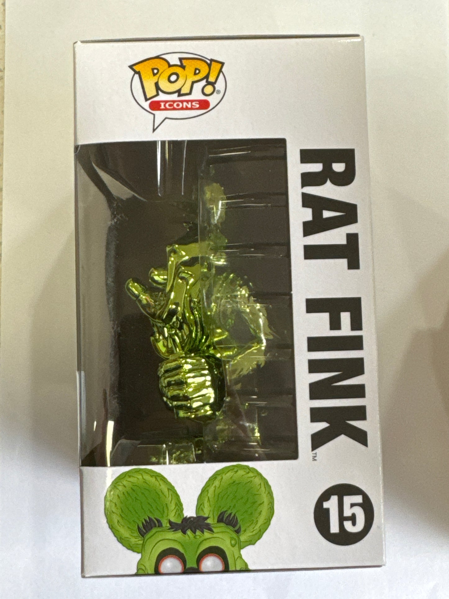 Rat Fink - Rat Fink Green Chrome 2019 SDCC Exclusive Pop! Vinyl #15