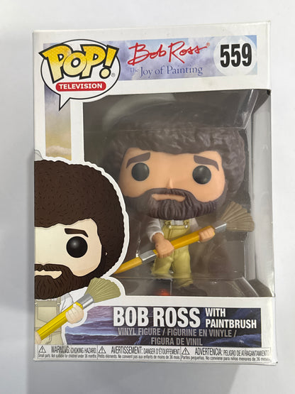 The Joy of Painting - Bob Ross with Paintbrush Pop! Vinyl #559