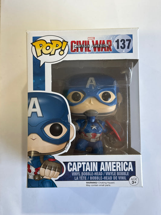 Captain Amercia: Civil War - Captain America Pop! Vinyl #137