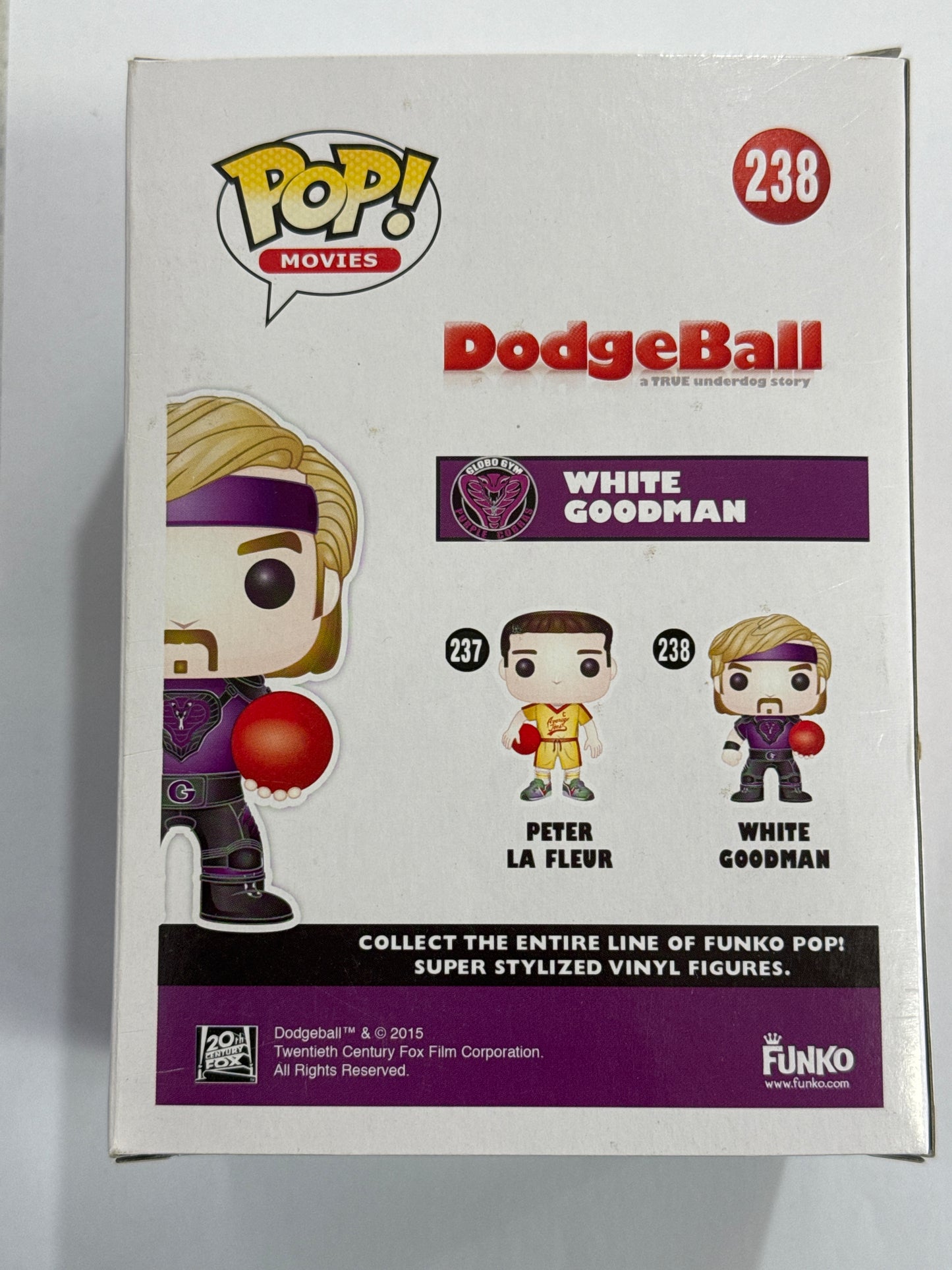 Dodgeball - White Goodman Pop Vinyl #238