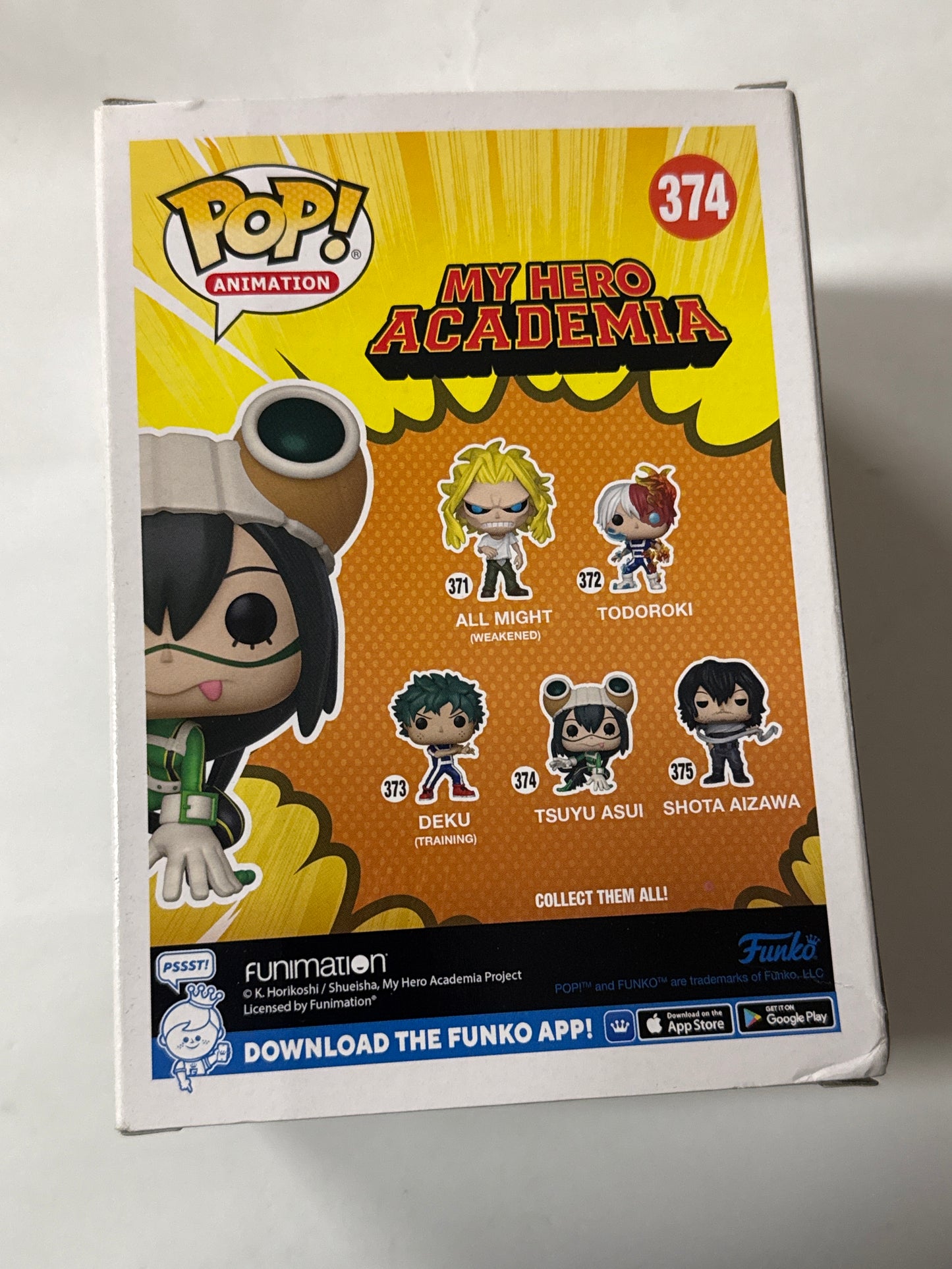 My Hero Academia - Tsuyu Asui Translucent 2021 NYCC Exclusive Pop! Vinyl #374