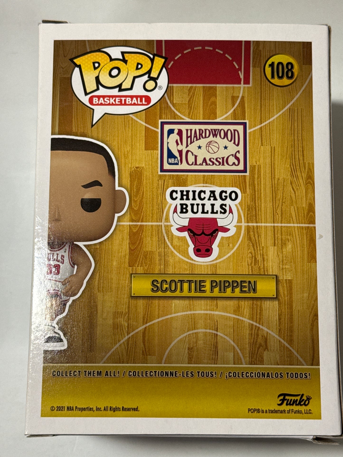 NBA: Legends - Scottie Pippen (Bulls Home) Pop! Vinyl #108