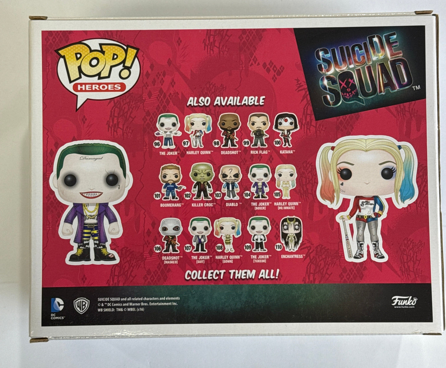Suicide Squad - Metallic Joker & Harley Quinn Pop! Vinyl 2-Pack