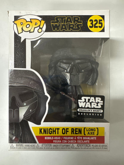 Star Wars - Knight of Ren (Long Axe) Smugglers Bounty Exclusive Pop Vinyl #325