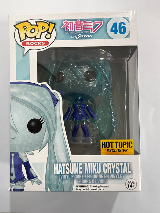 Hatsune Miku - Hatsune Miku Crystal Hot Topic Exclusive Pop Vinyl #46