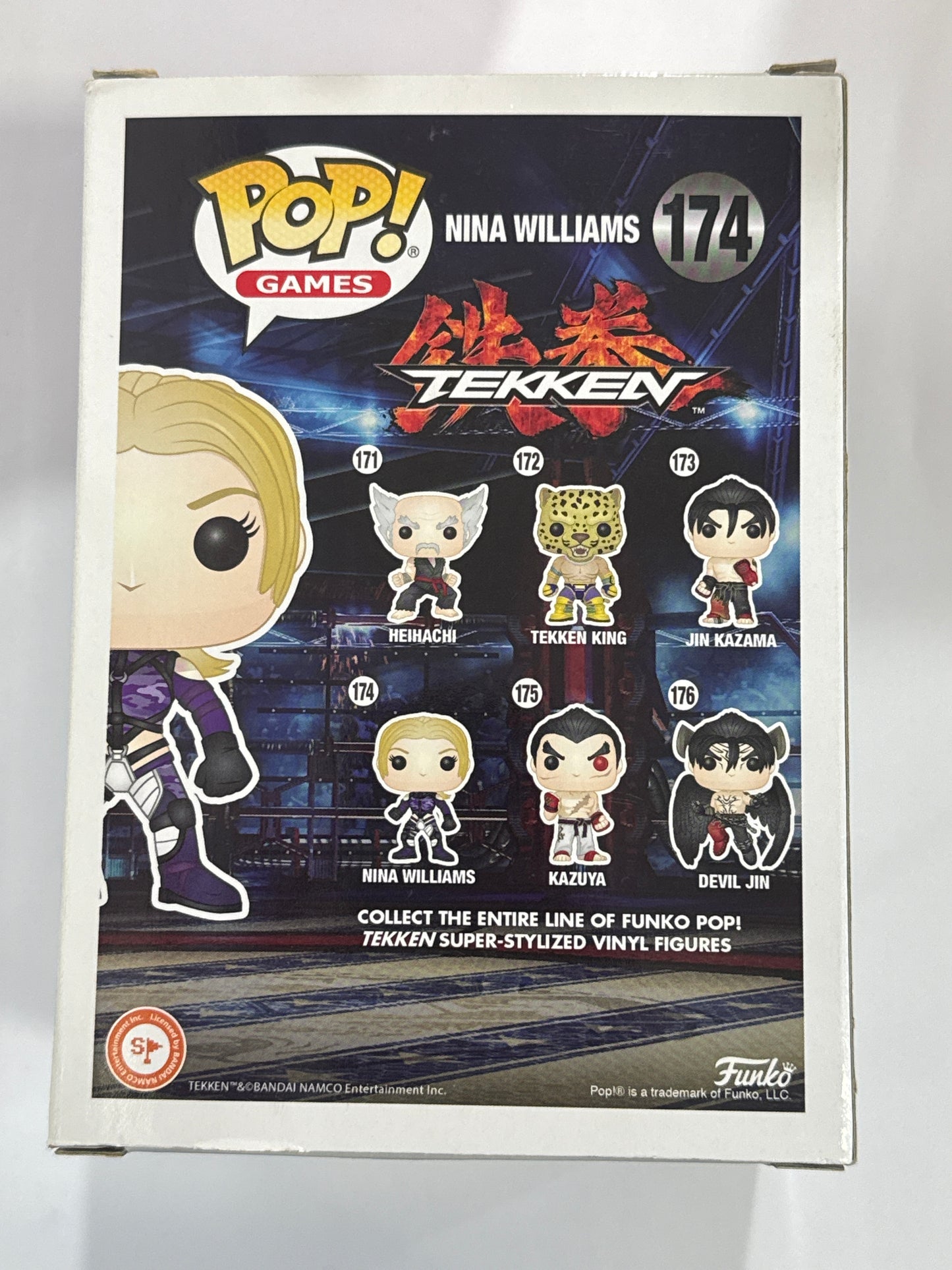 Tekken - Nina Williams Silver Suit US Exclusive Pop! Vinyl #174