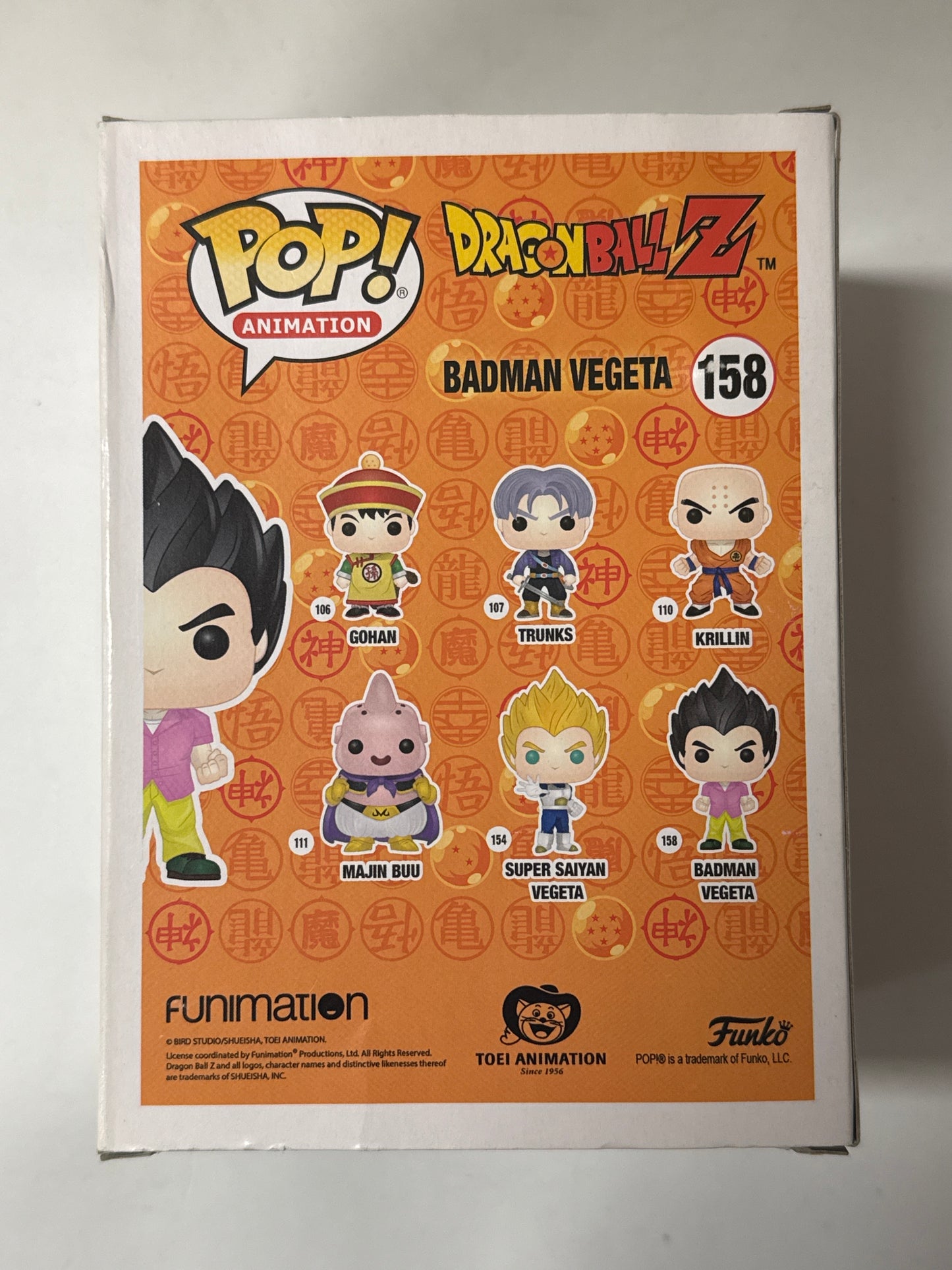 Dragon Ball Z - Badman Vegeta US Exclusive Pop! Vinyl #158