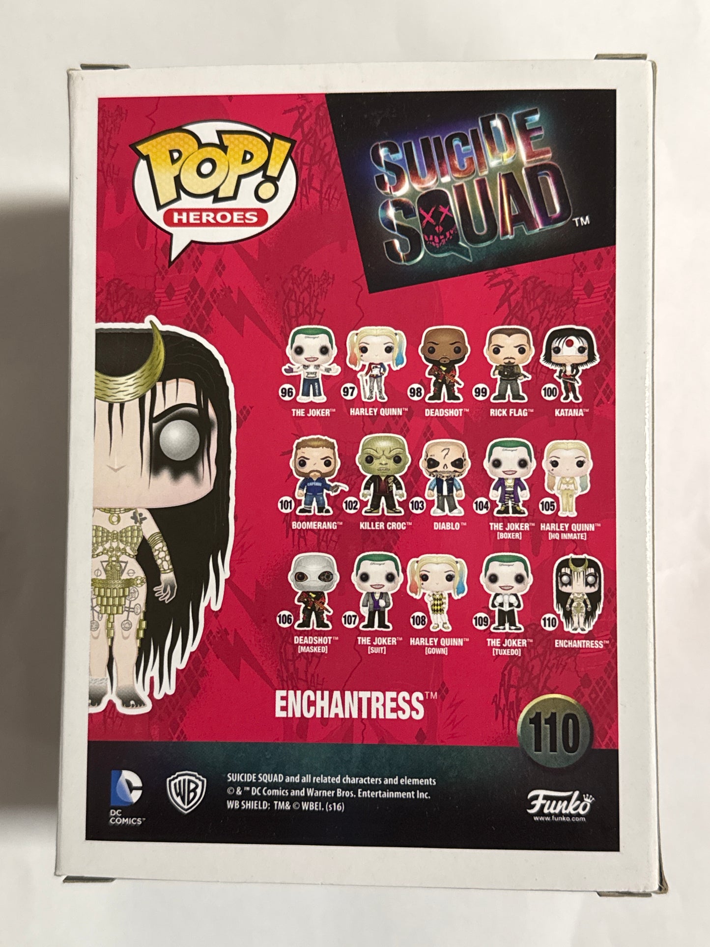 Suicide Squad - Enchantress Legion Of Collectors Exclusive Pop! Vinyl #110
