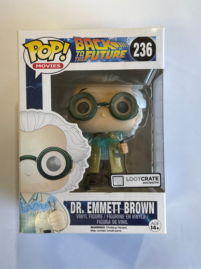 Back to the Future - Dr. Emmett Brown Lootcrate Exclusive Pop! Vinyl #236