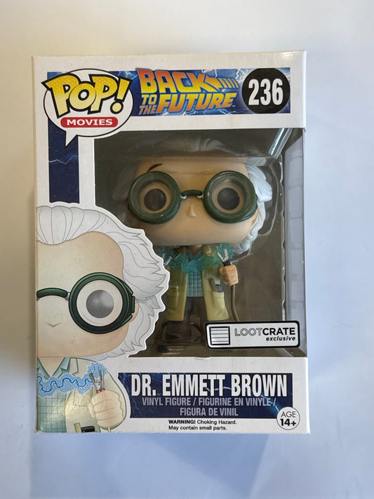 Back to the Future - Dr. Emmett Brown Lootcrate Exclusive Pop! Vinyl #236
