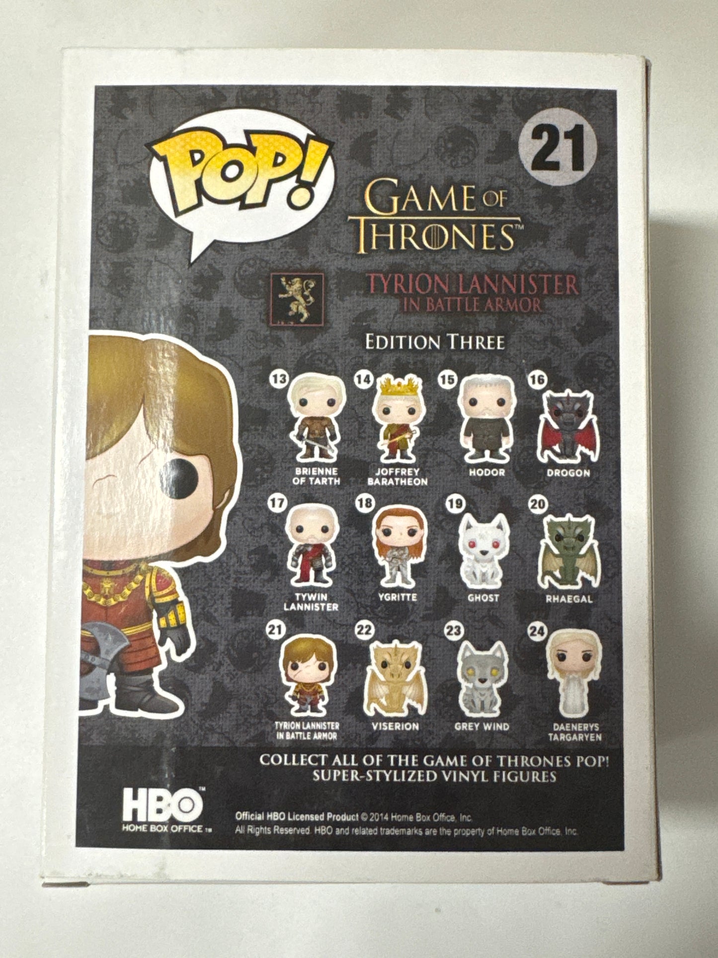 A Game of Thrones - Tyrion Lannister in Battle Armor Pop! Vinyl #21