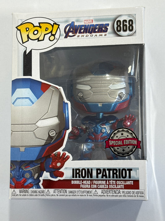 Avengers End Game - Iron Patriot (Metallic) Pop! Vinyl #868