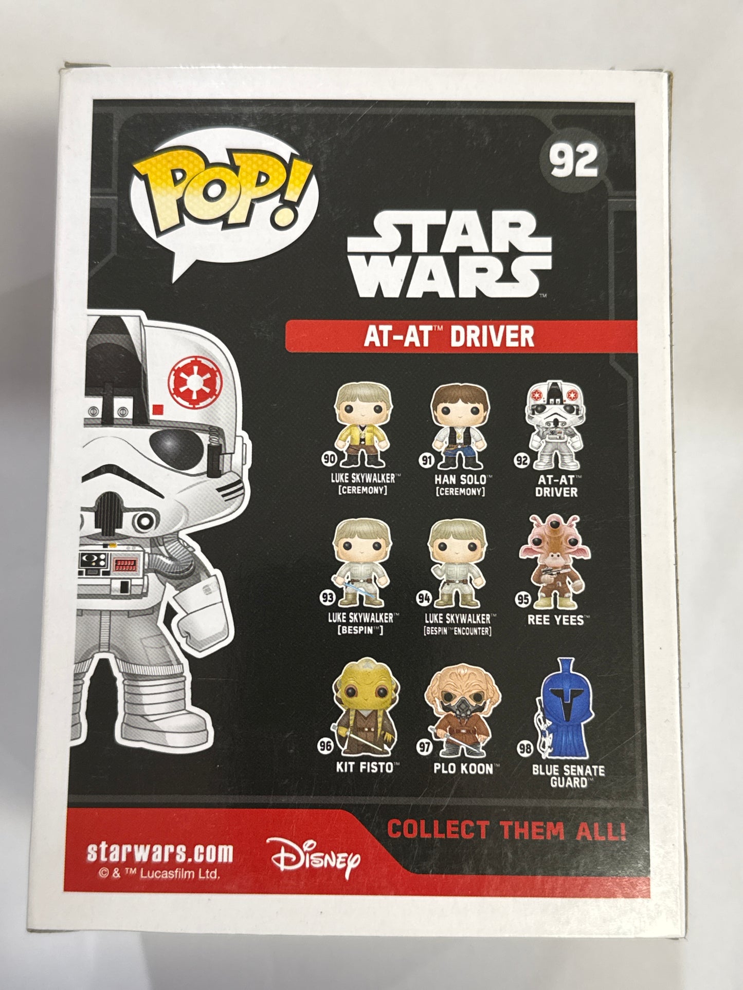 Star Wars - AT-AT Driver Pop Vinyl #92