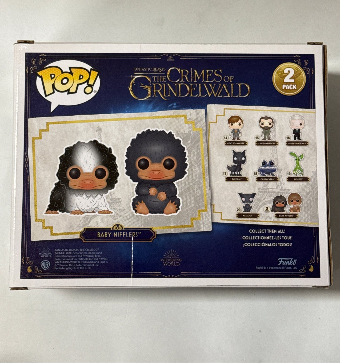 Fantastic Beasts 2: The Crimes of Grindelwald - Baby Nifflers (Black & Gray) Pop! Vinyl 2pack