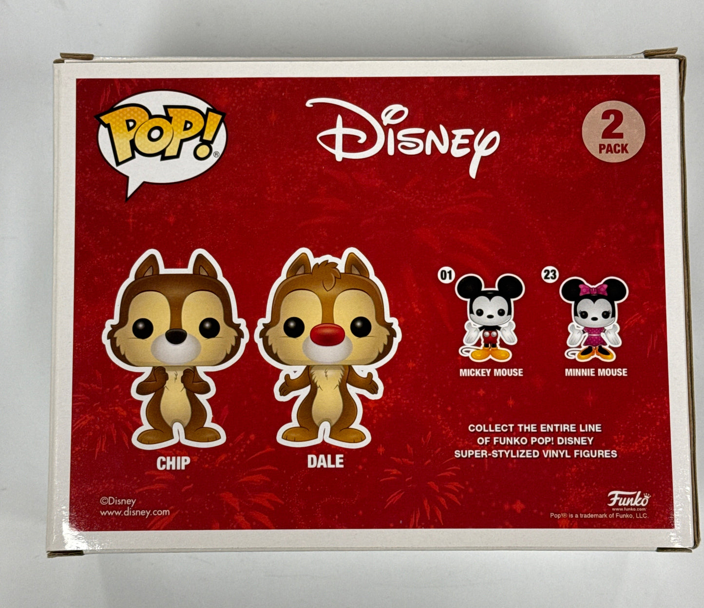 Disney - Chip & Dale Flocked 2017 SDCC US Exclusive  2-Pack Pop! Vinyl