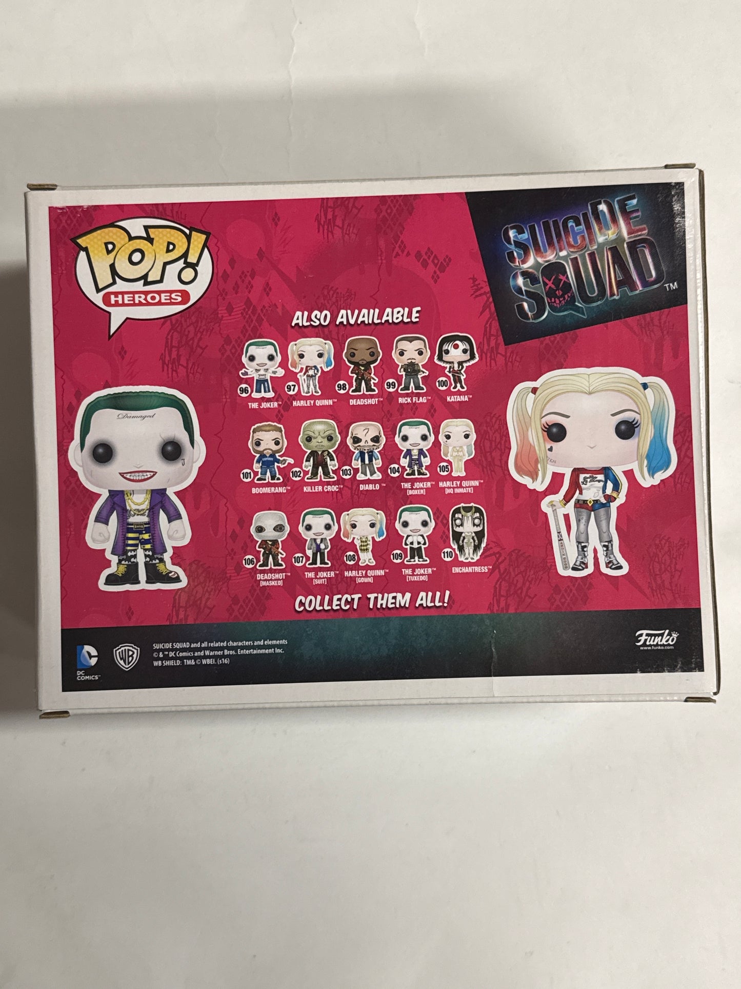 Suicide Squad - Metallic Joker & Harley Quinn Pop! Vinyl 2-Pack