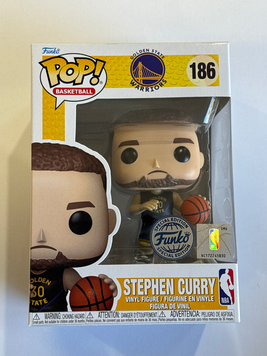 NBA: Warriors - Stephen Curry US Exclusive Pop! Vinyl #186