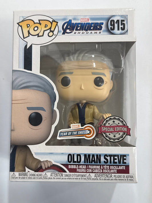 Avengers 4: Endgame - Old Man Steve  US Exclusive Pop! Vinyl #915