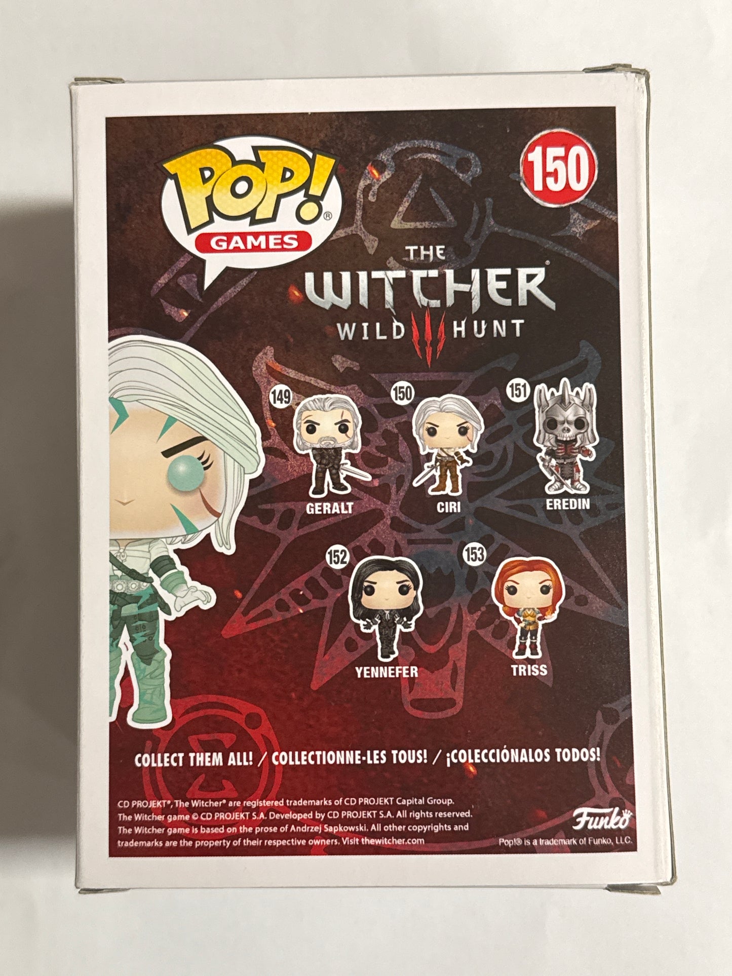 The Witcher Wild Hunt - Ciri Magic Glow E3 2019 Pop! Vinyl #150