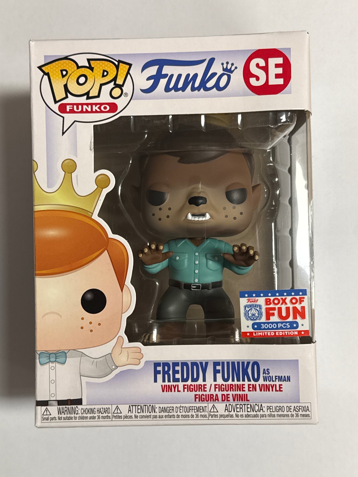 Freddy Funko - Freddy Funko as Wolfman Box of Fun Exclusive Pop Vinyl