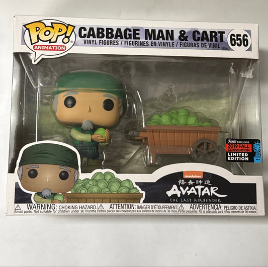 Avatar The Last Airbender - Cabbage Man & Cart NYCC 2019 US Exclusive Pop! Vinyl 2-pack
