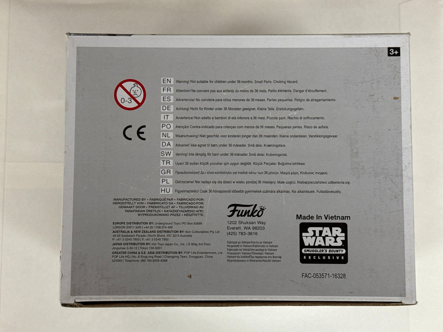 Star Wars - Hoth Han Solo with Tauntaun Smugglers Bounty Exclusive Pop Vinyl #125