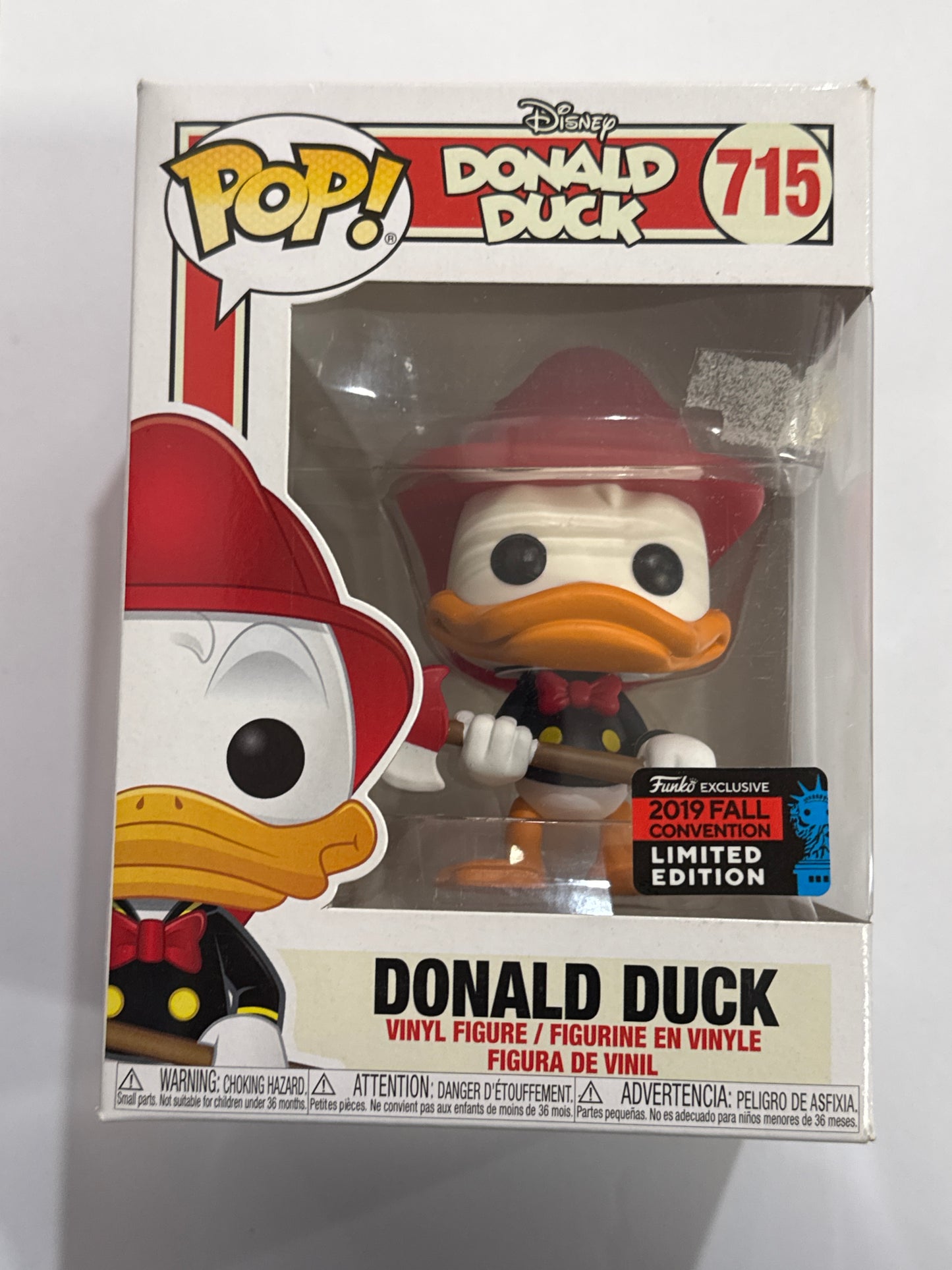 Disney - Donald Duck Fireman 2019 NYCC Exclusive Pop! Vinyl #715