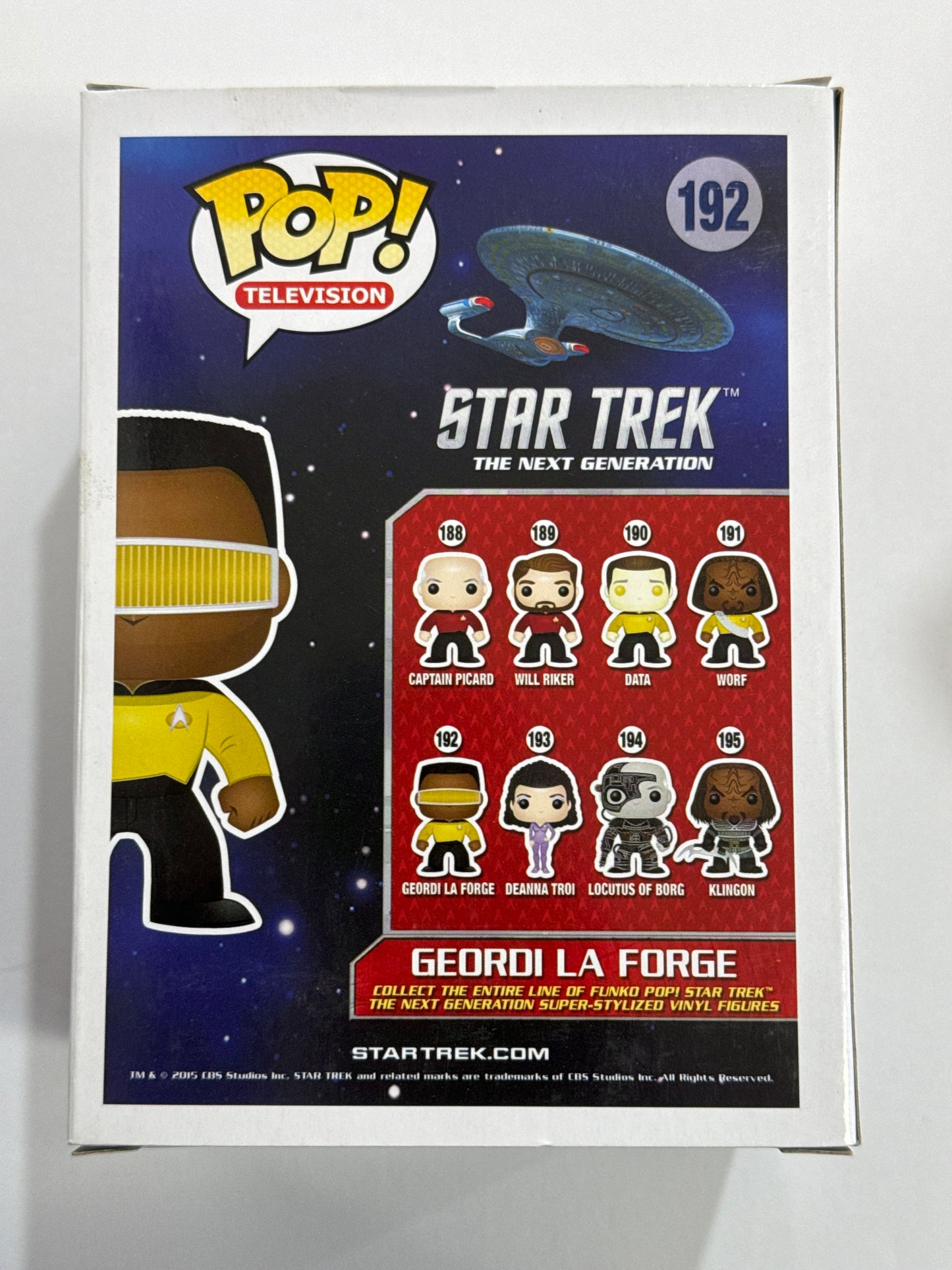 Star Trek - Geordi La Forge Pop Vinyl #192