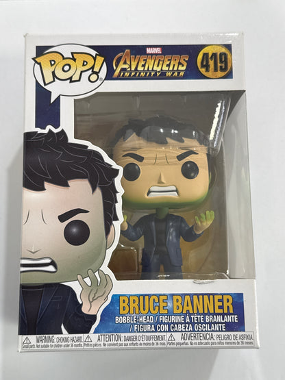 Avengers 3: Infinity War - Bruce Banner with Hulk Head Pop! Vinyl #419