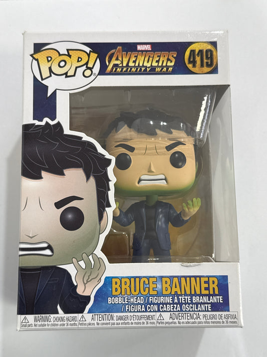 Avengers 3: Infinity War - Bruce Banner with Hulk Head Pop! Vinyl #419