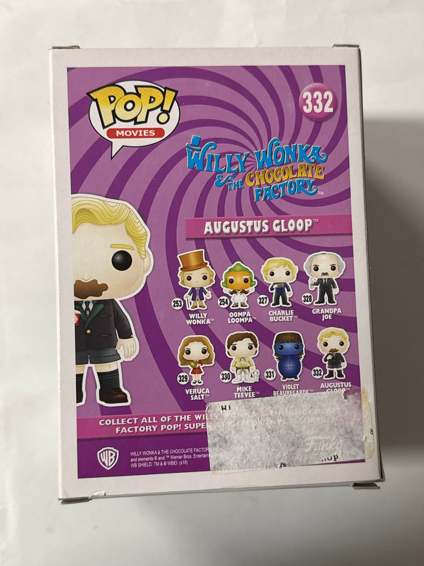 Willy Wonka and The Chocolate Factory - Augustus Gloop Pop Vinyl #332