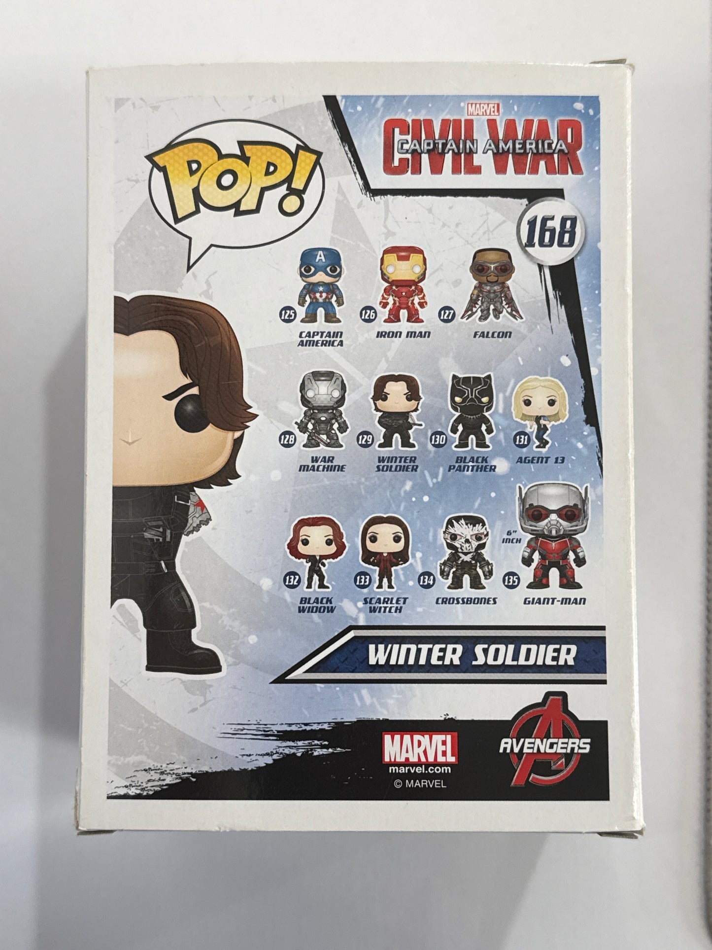 Civil War - Winter Soldier (No Arm) Pop! Vinyl #168