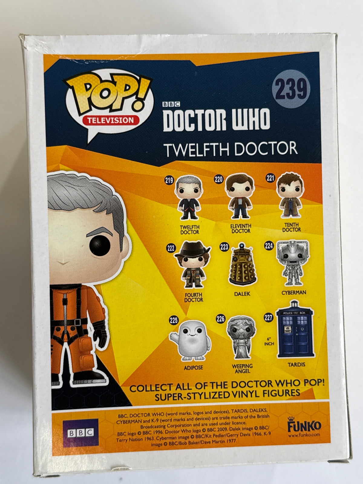 Doctor Who - Twelfth Doctor (Orange Spacesuit) 2015 Summer Convention Pop Vinyl #239