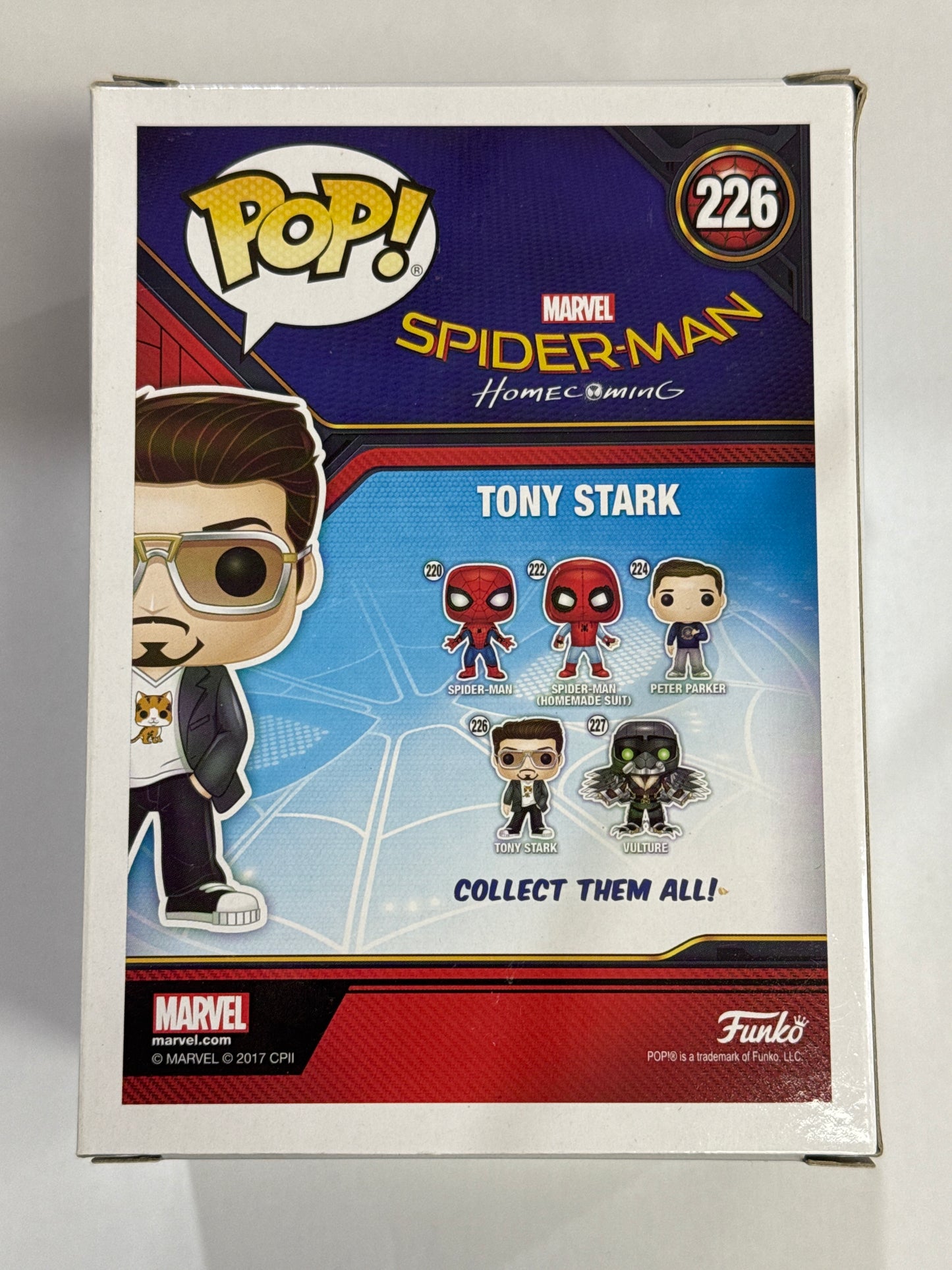 Spiderman Homecoming - Tony Stark Pop Vinyl #226