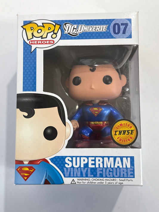 DC Universe- Superman Metallic Chase Pop! Vinyl #07