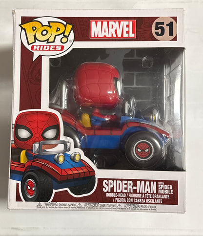 Marvel Comics - Spider-Man with Spider Mobile US Exclusive Pop! Ride #51