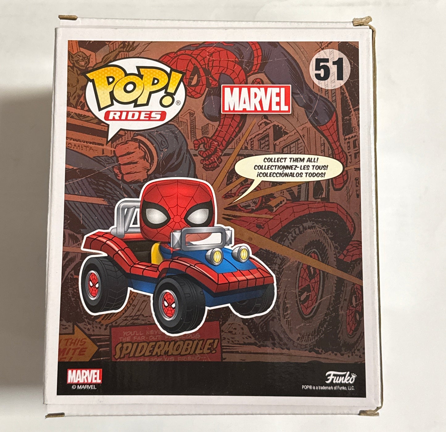 Marvel Comics - Spider-Man with Spider Mobile US Exclusive Pop! Ride #51