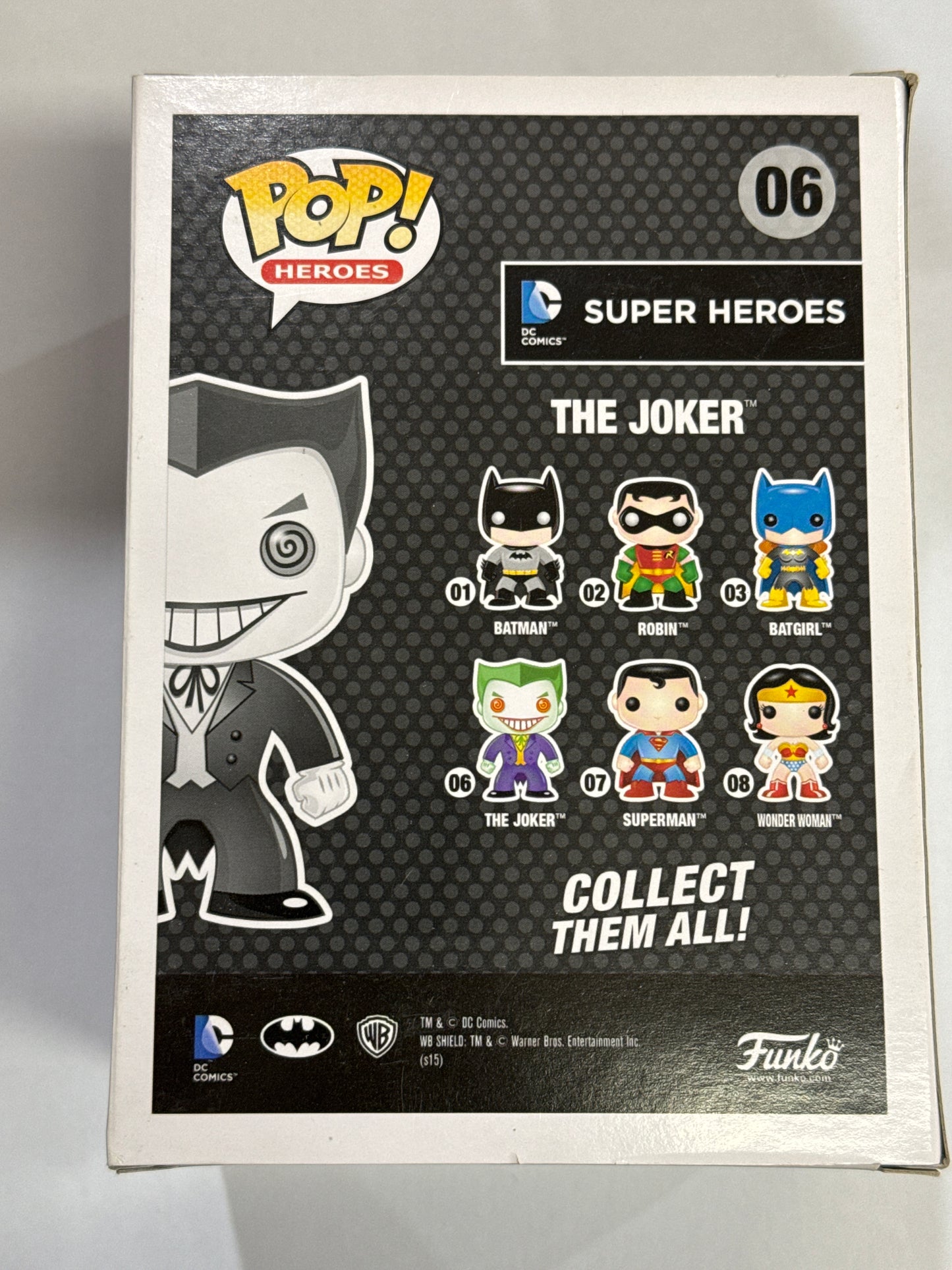 DC Super Heroes - The Joker (Black and White) Pop! Vinyl #06