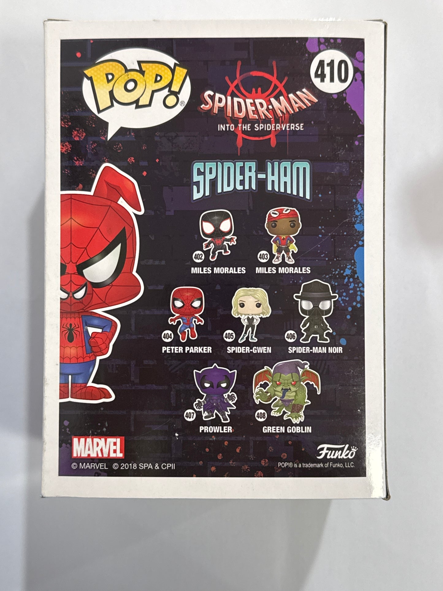 Spider-Man: Into the Spider-Verse - Spider-Ham US Exclusive Pop! Vinyl #410