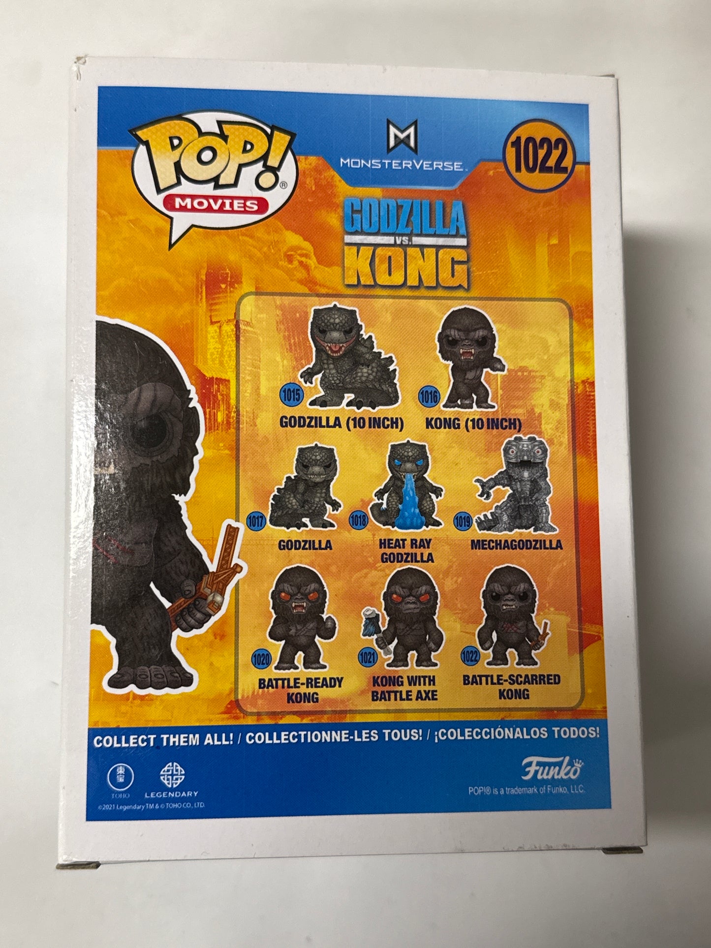 Godzilla vs Kong - Kong Battle Worn Pop! Vinyl #1022
