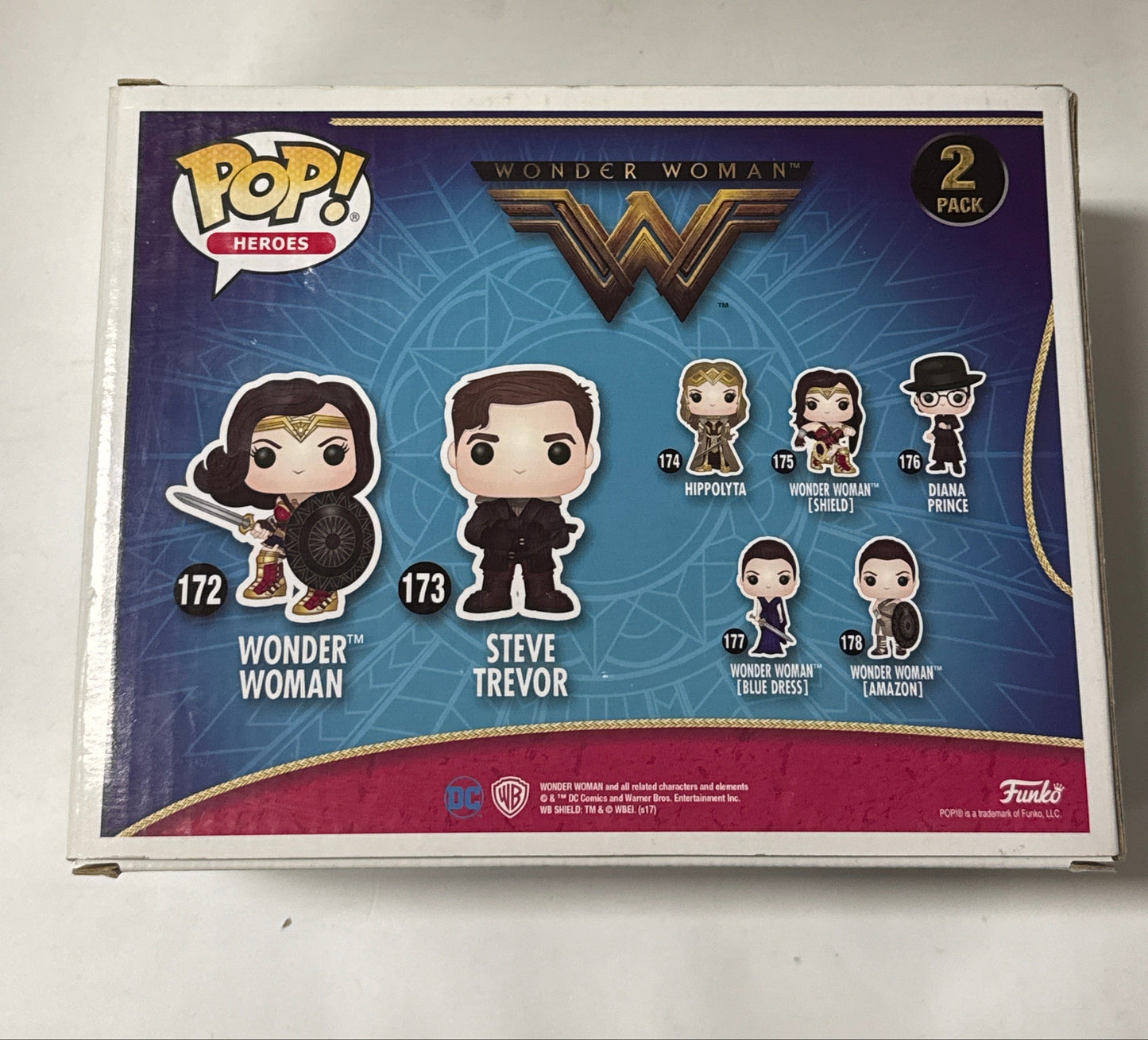 Wonder Woman - Wonder Woman & Steve Trevor US Exclusive 2-pack Pop! Vinyl