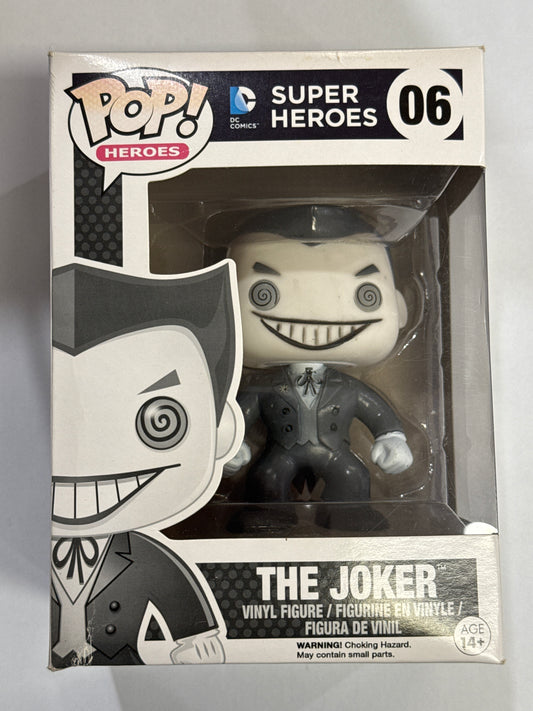 DC Super Heroes - The Joker (Black and White) Pop! Vinyl #06